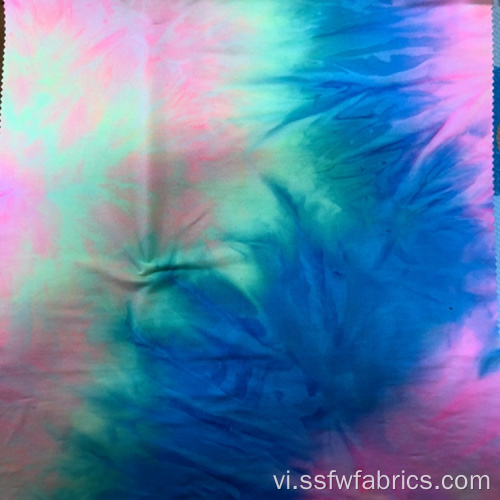 Tie Dye Vải Jersey Spandex tùy chỉnh